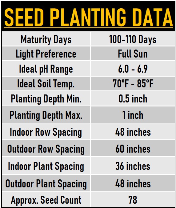 Field Pumpkin Seeds data chart