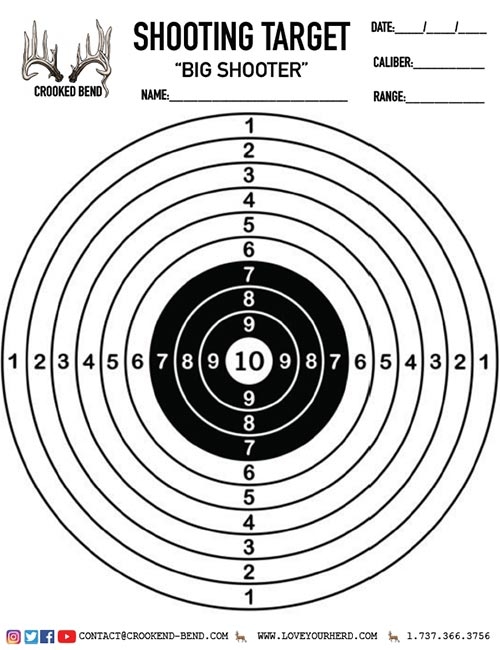 Perfect for .22 cal 8.5"X11" 50 RANGE PAPER SHOOTING TARGETS T008 