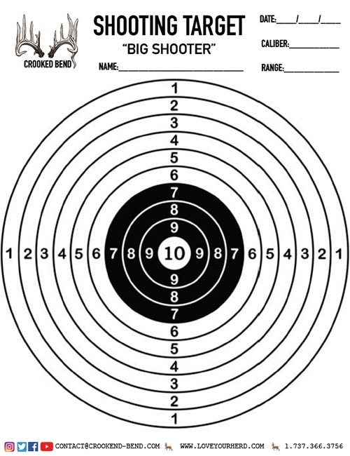 free printable shooting targets crooked bend