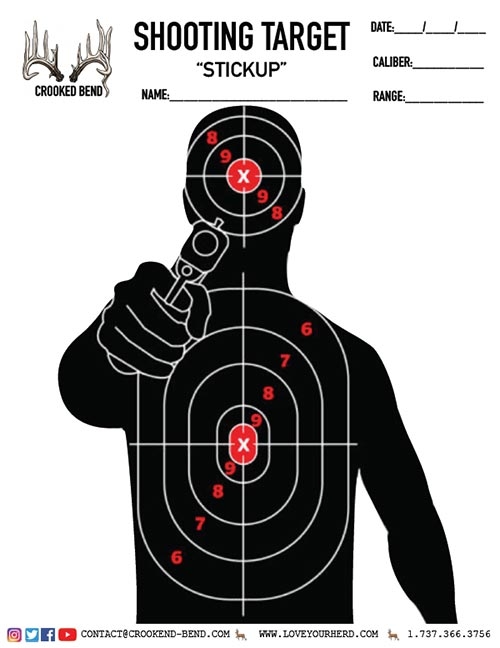 Stickup Free Printable Shooting Targets Crooked Bend