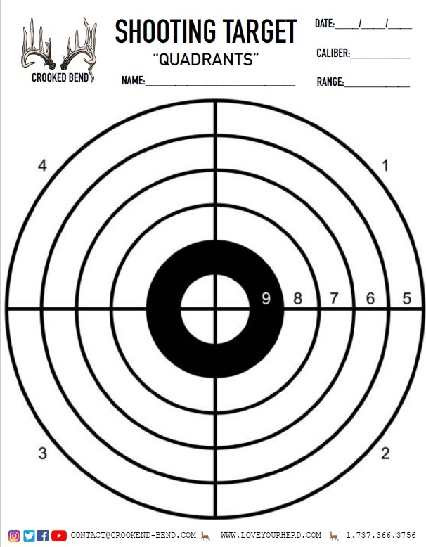FREE Printable Shooting Targets | Crooked Bend